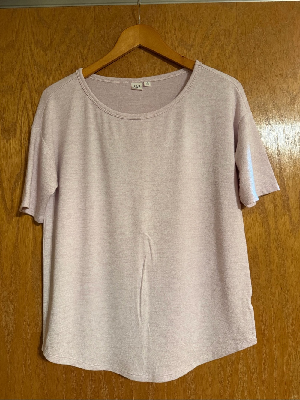 GAP Pale Pink Short Sleeve Scoop Neck Tee